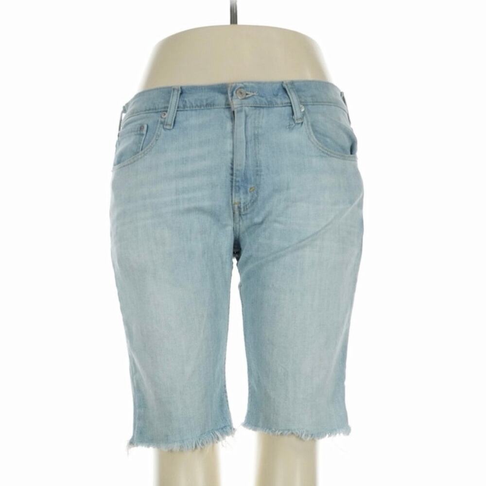 Levi's Light Wash Denim Knee-Length Jean Shorts